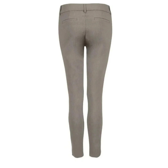 Ricki’s Slim Ankle Zip Pants Cropped Stretch Microtwill Cigarette Trousers Grey - Picture 2 of 16